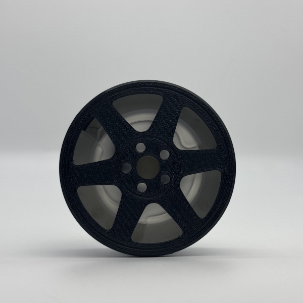 TE37 Mag Rim Style Air Spencer Holder set in black, installed on a car's air conditioning vent.