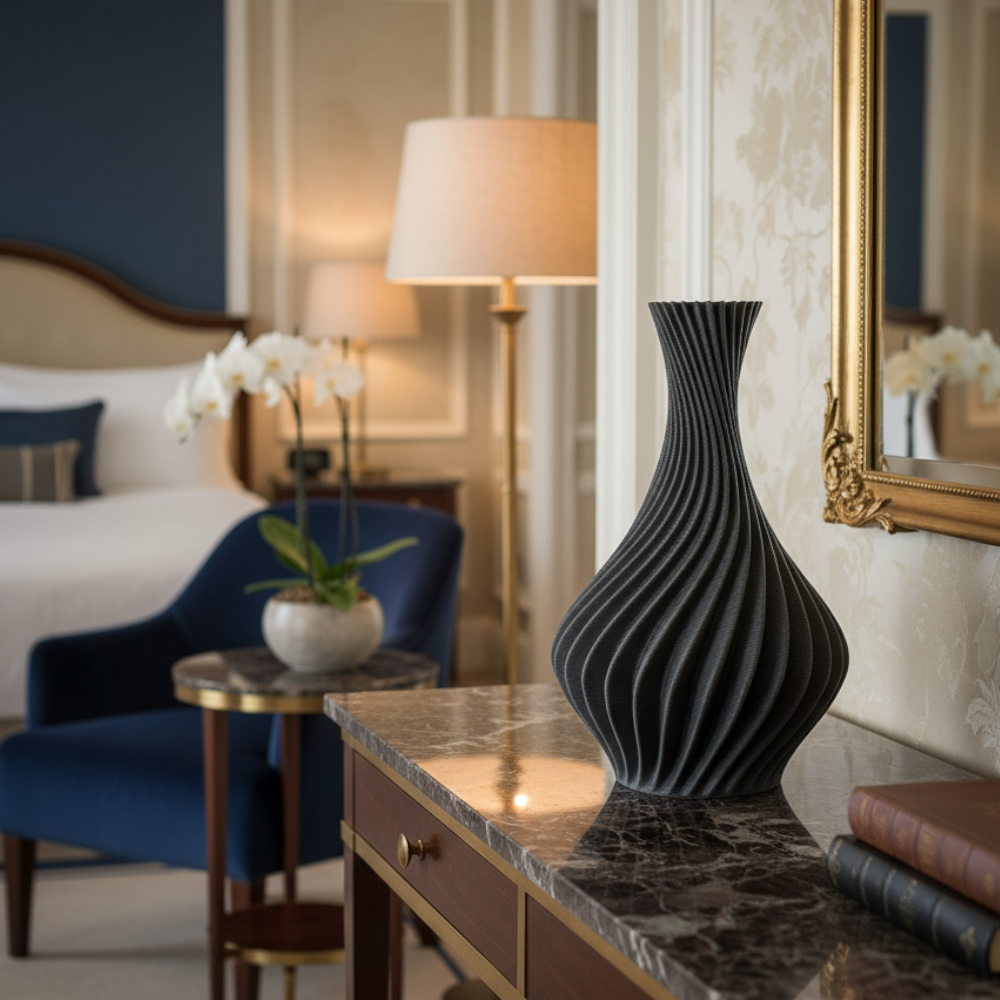 The Aria Vase | Modern Wavy 3D Printed Vase for Home Decor - Image 4