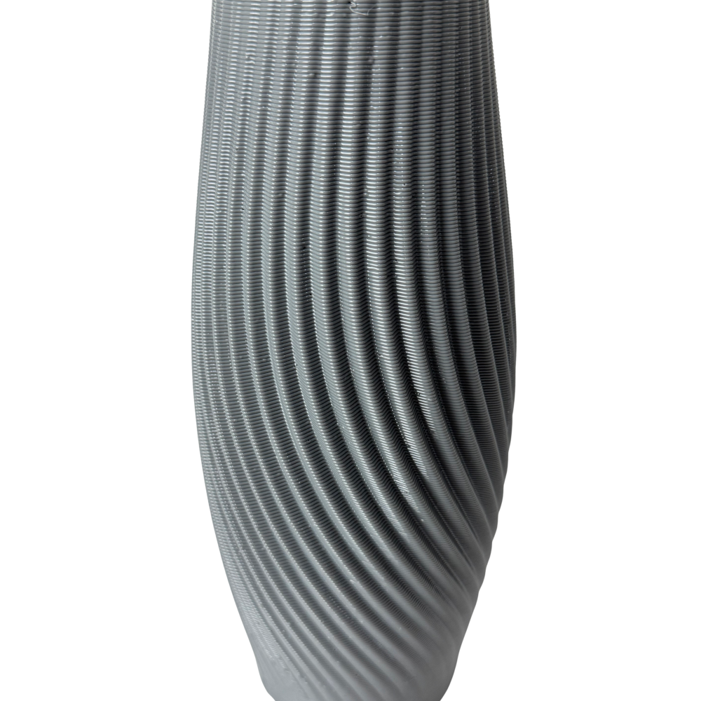 The Zephyr Vase | Modern 3D Printed Vase with Spiral Texture - Image 2