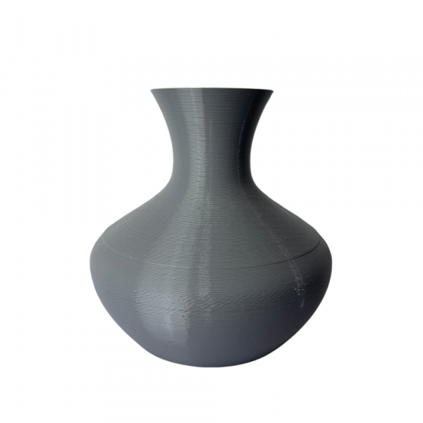 The Slate Gourd - a minimalist, textured 3D printed gourd vase.