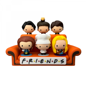 3D Printed F.R.I.E.N.D.S. couch for McDonald's toys with collectible figures on it